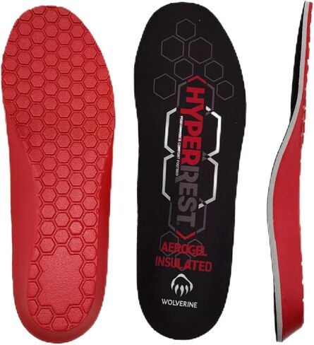 WOLVERINE HYPERREST AEROGEL INSULATED INSOLE-Men’s Insoles 10/11–Polyurethane Cushioning Boot Inserts, Ergonomic Support, Breathable Moisture-Wicking Design for Foot Pain, COOLMAX Breathable Top-Layer in Kuwait