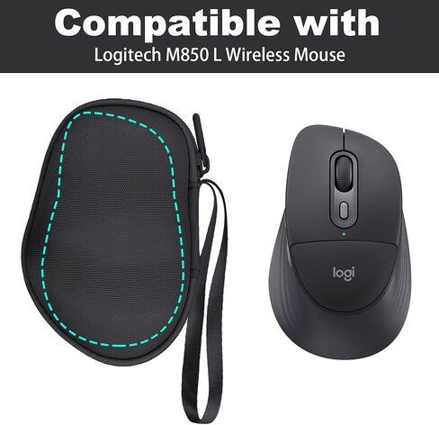 حافظة سفر صلبة من co2CREA بديلة لماوس الألعاب اللاسلكي Logitech G604 Lightspeed (حافظة سوداء) in Kuwait