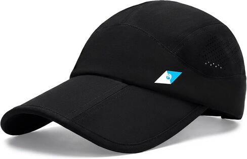 Seektop Foldable Baseball Cap UPF 50+ Long Brim Outdoor Hat 3-Panel Packable Travel Cap Quick-Dry Breathable for Men Women in Saudi Arabia