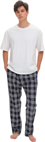 SAMGU Mens Pajama Pants - Cotton Pajama Pant Men - Sleep Lounge PJ Pants in Saudi Arabia