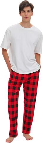 SAMGU Mens Pajama Pants - Cotton Pajama Pant Men - Sleep Lounge PJ Pants in Saudi Arabia