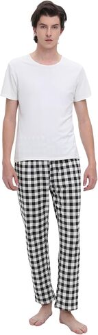 SAMGU Mens Pajama Pants - Cotton Pajama Pant Men - Sleep Lounge PJ Pants in Saudi Arabia