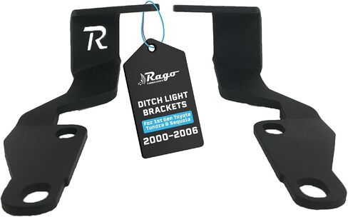 Ditch Light Brackets for 2000-2006 Toyota Tundra & Sequoia 1st Gen | Hood-Hinge Mounted Brackets for LED Pod Lights | Driver & Passenger Side Pair | Made in The USA | Rago Fabricatio in Kuwait