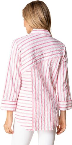 Habitat Clothes Hampton’s Stripe Montauk Shirt Coral - 11723 in Saudi Arabia
