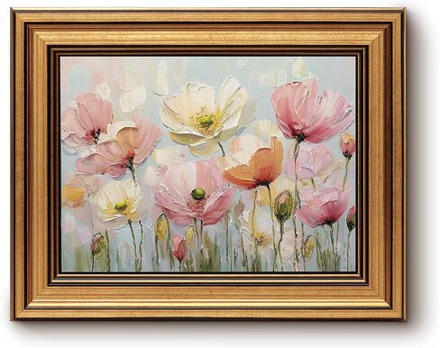 bzstyleart فن جدار عتيق مؤطر بالذهب، صورة كلب ديكور جداري صورة رسم طبيعي، يتميز برسم كلب لابرادور أسود كلاسيكي في ديكور مكتب غرفة النوم على طراز مزرعة ريفية 8x10in in Kuwait