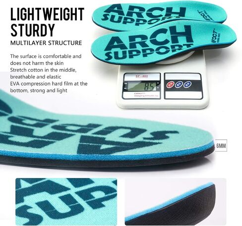 XINIFOOT 2 Pairs Arch Support Comfort Shoe Insoles Plantar Fasciitis Orthotic Shoe Inserts Running Insoles for Men and Women in Saudi Arabia