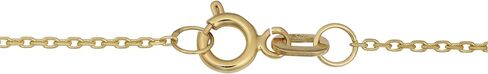 Kooljewelry Womens Elegant - 14k Two-Tone Gold Puffed Mariner Link Necklace 18 in in Kuwait