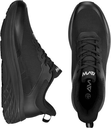 AVW Non Slip Work Shoes for Men, Breathable Mesh Lightweight Sneakers，Water Resistant Upper Slip On Chef Shoes，Comfortable Oil Resistant Work Shoes，Black in Saudi Arabia