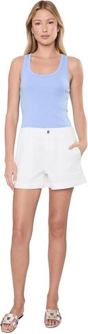 AG Womens Analeigh Mid-Rise Utility Shorts Powder 27 Inseam: 3.5 in Kuwait