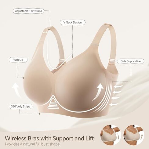 UIMERO 2026 Womens Wireless Bra Nude in Saudi Arabia