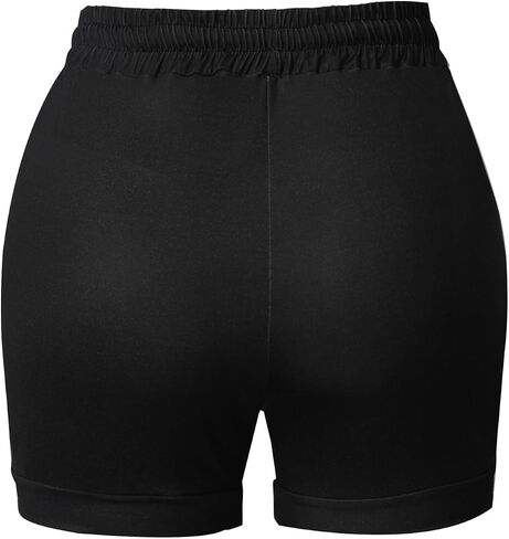 Women's Plus Size Butterfly Print Shorts with Drawstring Casual Sports Holiday Mini Shorts in Kuwait