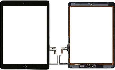 for Black iPad 5 2017 9.7 inch （A1822, A1823） Touch Screen Digitizer Assembly Replacement with Home Button, Camera Bracket, Pre-Installed Adhesive, Tool Repair Kit in Saudi Arabia