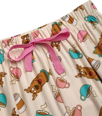 COCO BRANDS Scooby-Doo Smurfs Chucky Miffy Womens Pajama Sets - 2 Piece Button Down Sleep Shirt and Matching PJ Set in Kuwait