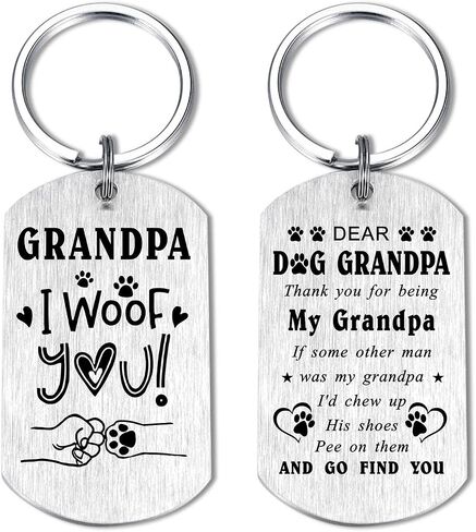 Laluminter Dog Grandpa Gifts - I Woof You Grandpa Gifts from Dog - Fathers Day Gift for Fur Pet Grandfather Grandad in Kuwait