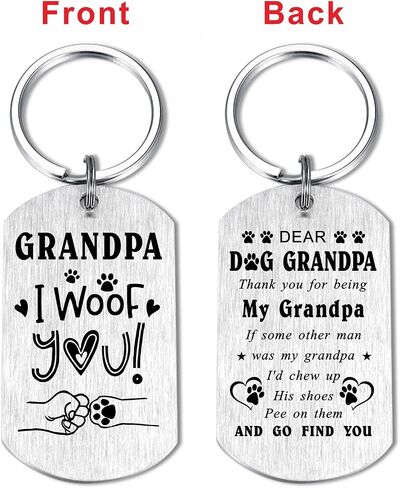 Laluminter Dog Grandpa Gifts - I Woof You Grandpa Gifts from Dog - Fathers Day Gift for Fur Pet Grandfather Grandad in Kuwait