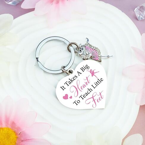 Dance Teacher Gifts for Women Dancer Dance Teacher Keychain Stuff Ballet Accessories for Girls Ballerina Keychain Christmas Gifts for Dancers Recital Gift Ideas in Kuwait