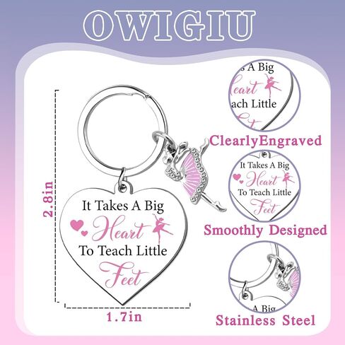 Dance Teacher Gifts for Women Dancer Dance Teacher Keychain Stuff Ballet Accessories for Girls Ballerina Keychain Christmas Gifts for Dancers Recital Gift Ideas in Kuwait