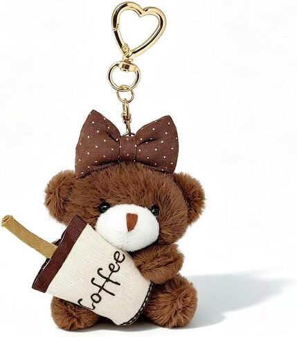 Cute Plush Bear Bag Charms for Women Handbags Backpacks Wallet, Mini Bear Keychain in Kuwait