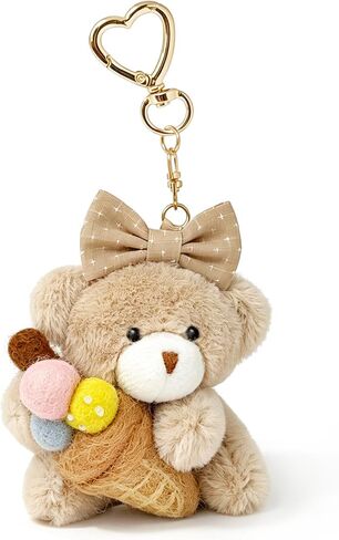 Cute Plush Bear Bag Charms for Women Handbags Backpacks Wallet, Mini Bear Keychain in Kuwait