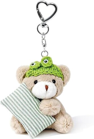Cute Plush Bear Bag Charms for Women Handbags Backpacks Wallet, Mini Bear Keychain in Kuwait