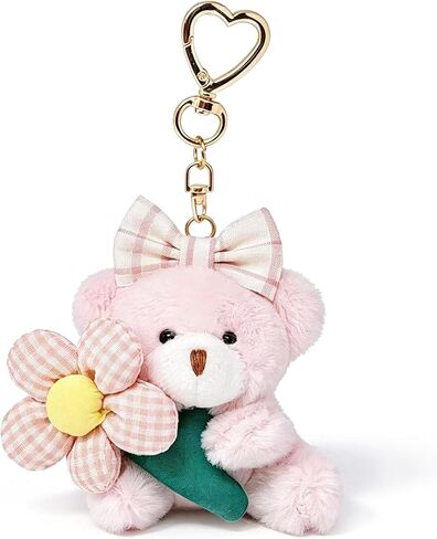 Cute Plush Bear Bag Charms for Women Handbags Backpacks Wallet, Mini Bear Keychain in Kuwait