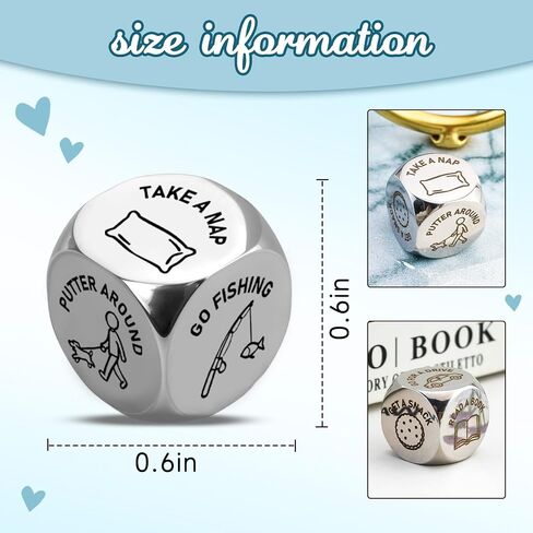 Retirement Gifts for Men Woman Retirement Dice Funny Decider Dice for Retired Women Men Best Retirement Gifts for Coworker Appreciation Gifts for Retired Teacher Nurse Coach Going Away Gift in Kuwait