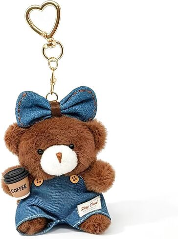 Cute Plush Bear Bag Charms for Women Handbags Backpacks Wallet, Mini Bear Keychain in Kuwait