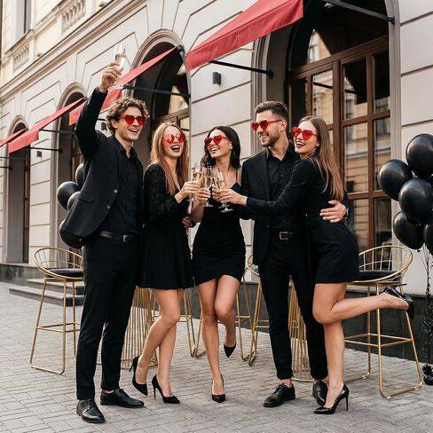 50 Pairs Heart Shaped Sunglasses Bulk, Candy Color Rimless Fun Red Heart Sunglasses Transparent Red Hearts Glasses for Bachelorette Summer Women Valentine Day Party Favors in Saudi Arabia