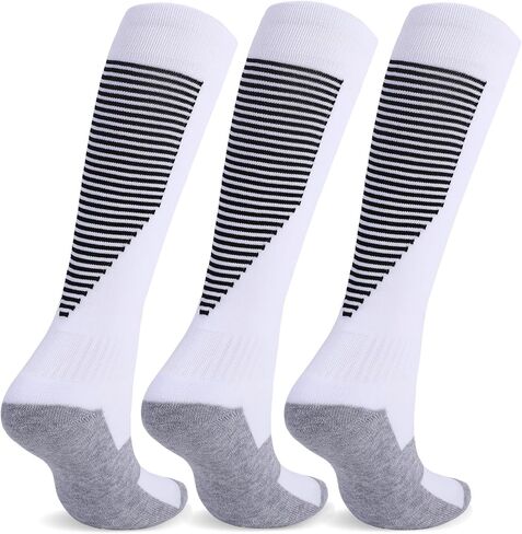 Soccer Socks Youth,Baseball Softball Football Knee High Socks Cushion Athletic Sock for Kids Boys Girls in Saudi Arabia