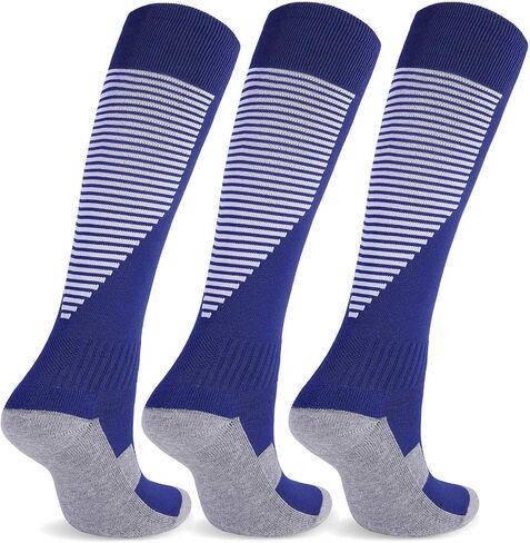 Soccer Socks Youth,Baseball Softball Football Knee High Socks Cushion Athletic Sock for Kids Boys Girls in Saudi Arabia