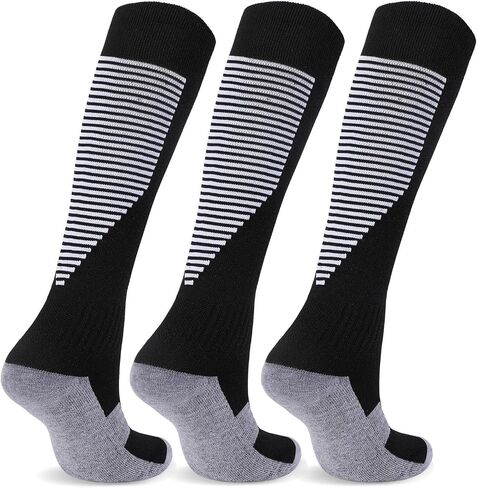 Soccer Socks Youth,Baseball Softball Football Knee High Socks Cushion Athletic Sock for Kids Boys Girls in Saudi Arabia