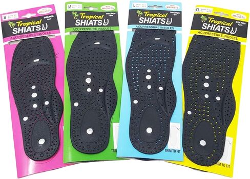 Daiwa Felicity Magnetic Insoles for Men & Women - Orthopedic Acupressure Insoles for Foot Health - Reflexology Massaging Shoe Inserts - Large - Relief for Peripheral Neuropathy & Arch Support in Saudi Arabia