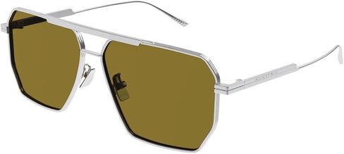 Bottega Veneta BV1012S Silver/Brown 60/13/145 men Sunglasses in Saudi Arabia