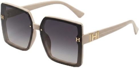 Oversized Square Sunglasses, Unisex Fashion Luxury Designer Style Shades with Gradient Tinted Lenses in Saudi Arabia