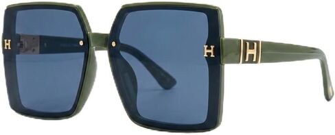 Oversized Square Sunglasses, Unisex Fashion Luxury Designer Style Shades with Gradient Tinted Lenses in Saudi Arabia
