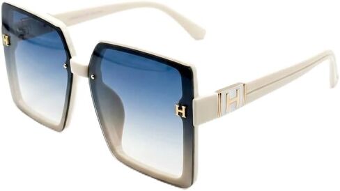 Oversized Square Sunglasses, Unisex Fashion Luxury Designer Style Shades with Gradient Tinted Lenses in Saudi Arabia