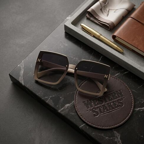 Oversized Square Sunglasses, Unisex Fashion Luxury Designer Style Shades with Gradient Tinted Lenses in Saudi Arabia