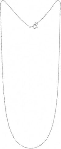 Houston Diamond District Classic Sterling Silver 16-Inch Chain Necklace - ONLY CHAIN in Saudi Arabia
