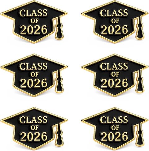 2026 Graduation Enamel Pins Class of 2026 Brooch Pins Graduation Cap Lapel Pins for Student Clothes Graduation Accessories in Saudi Arabia