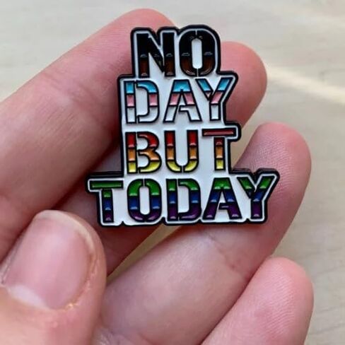 Musical No Day But Today Enamel PIN | 1 Individual Enamel PIN by Coloring Broadway | Inspired by Rent - Laser Cut - High Definition (1.25" x 1.15") in Kuwait
