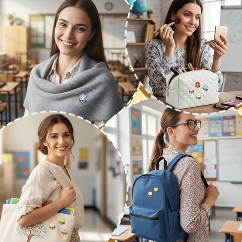 Kigeli 48/96 Pcs Teacher Appreciation Pin Gifts Bulk Enamel Flower Pins for Teacher Thanks for Helping Me Grow Gifts Bulk in Kuwait