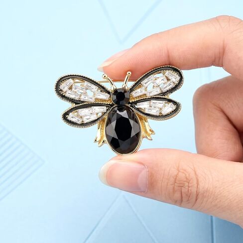 5 Pcs Colorful Rhinestone Crystal Bee Brooch Pin Bee Brooch Pin Vintage Honeybee Brooches Cute Animal Insect Lapel Pins for Dainty Dress Accessories Wedding Christmas Dating Birthday Jewelry Gift in Saudi Arabia