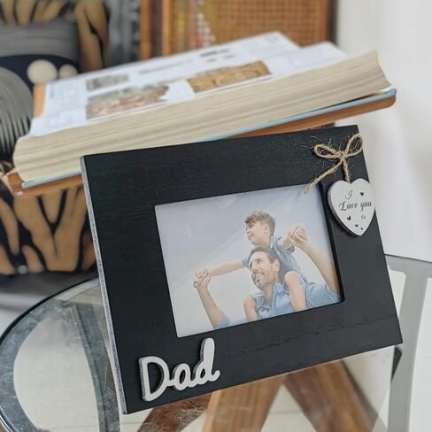 Dad Picture Frame Saying I Love You so,Father Day Gift,Dad Birthday Gifts from Daughter and Son, Father Photo Frame 4x6 (Dad Horizontal) in Saudi Arabia