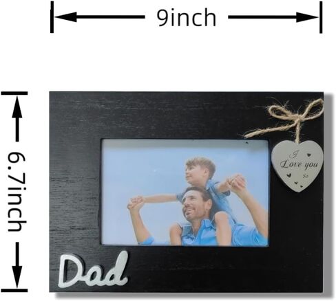 Dad Picture Frame Saying I Love You so,Father Day Gift,Dad Birthday Gifts from Daughter and Son, Father Photo Frame 4x6 (Dad Horizontal) in Saudi Arabia