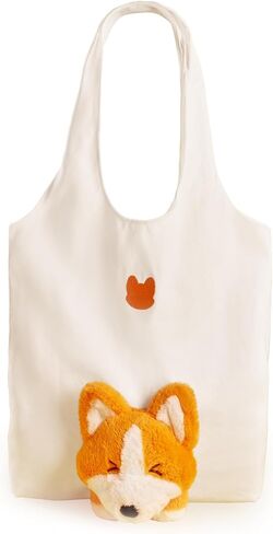 Party Animals Nemo Canvas Tote Bag, Large Tote Bag with Cute Plush Nemo Design, Casual Open Top Shoulder Bag for Daliy Use | Cute plush design in Saudi Arabia