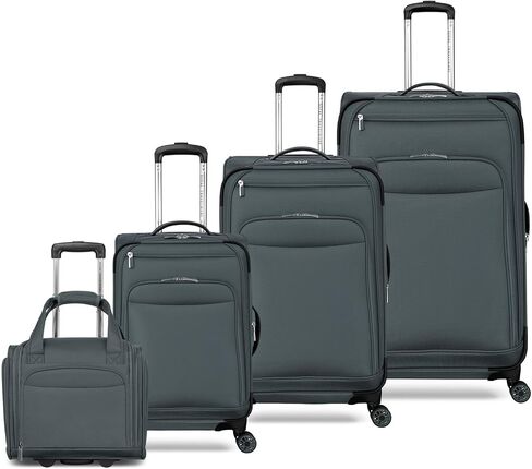 Charleston 4 Piece Luggage Set (29", 25", 20", 15") (Steel) in Saudi Arabia
