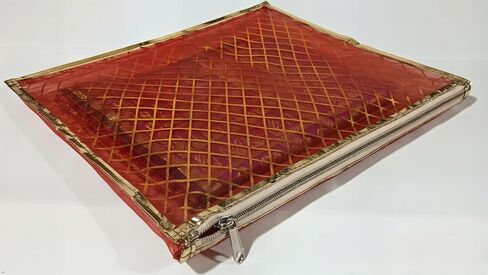 Set of 10 Pc Transparent Saree Covers with Stainless Steel Zip Lock for Storage and Travel (18x14 Inches) in Saudi Arabia