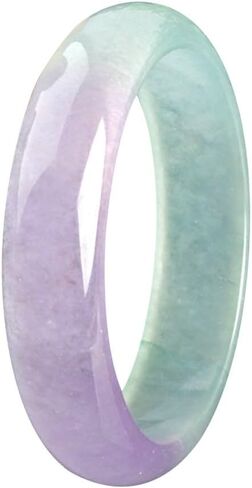 Natural Jade Bangle Bracelet for Women, Good Luck Gemstone Jewelry, Gifts for Mom Wife in Saudi Arabia