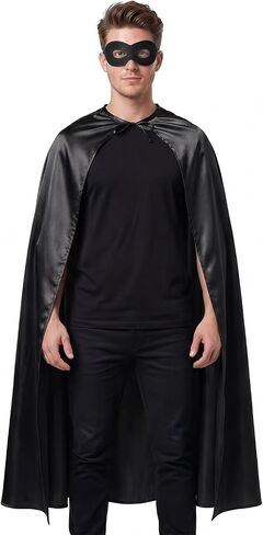 Adult Super Hero Cape and Mask, Halloween Costume Adult Cape Superhero Party Cape, Birthday Dress Up Party Gift in Kuwait