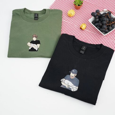 Custom Embroidered Dad Shirt – Personalized with Photo Gift for New Dad, First Father’s Day, or Birthday in Saudi Arabia